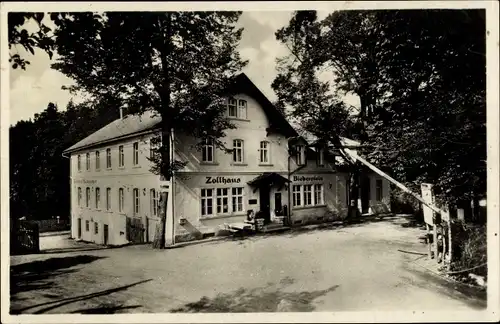 Ak Reinsberg im Kreis Mittelsachsen, Zollhaus Bieberstein, Gaststätte