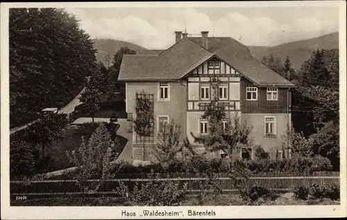 Ak Bärenfels Altenberg im Erzgebirge, Fremdenheim Waldesheim