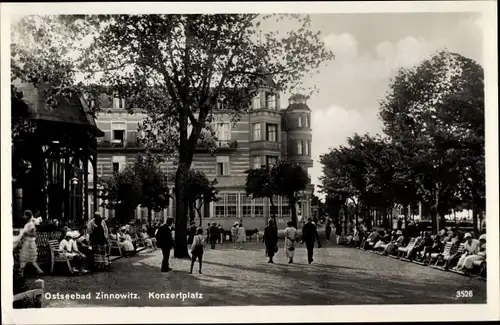 Ak Ostseebad Zinnowitz auf Usedom, Konzertplatz