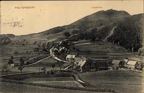 Ak Waltersdorf Großschönau in Sachsen, Blick auf den Ort, Lausche