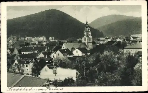 Ak Friedrichroda im Thüringer Wald, Stadt vom Kurhaus gesehen