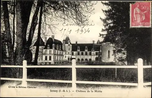 Ak Sonzay Indre et Loire, Chateau de la Motte