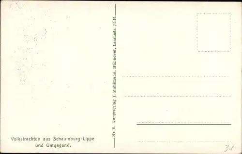 Ak Frau mit Volkstrachten aus Schaumburg Lippe und Fahrrad