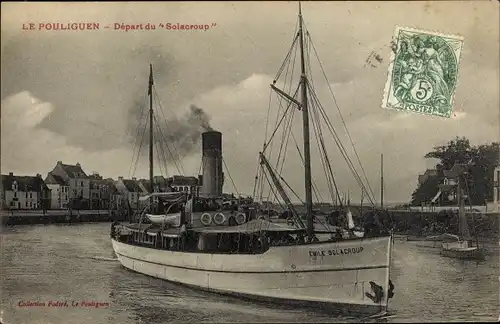 Ak Pouliguen Loire-Atlantique, Depart du Solacroup