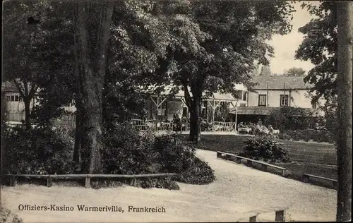 Ak Warmeriville Marne, Offiziers Kasino