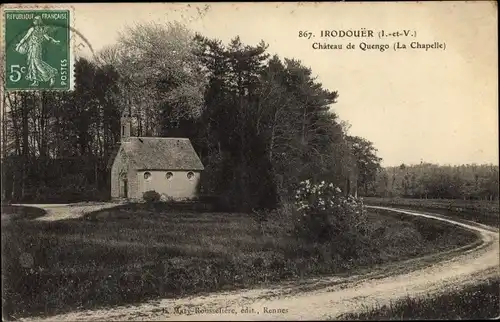 Ak Irodouër Ille et Vilaine, Chateau de Quengo, la chapelle