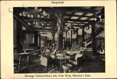 Ak Oberhof im Thüringer Wald, Herzogliches Schlosshotel