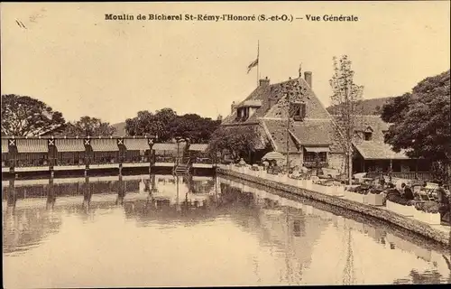 Ak Saint Remy l'Honore Yvelines, Moulin de Bicherel, Vue Generale