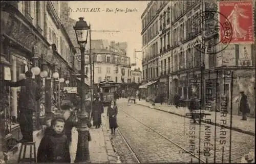 Ak Puteaux Hauts de Seine, Rue Jean Jaures