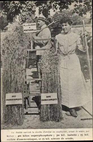 Ak Landwirtschaft, Dünger, Reklame, M. J. Jolibois à Montfaucon