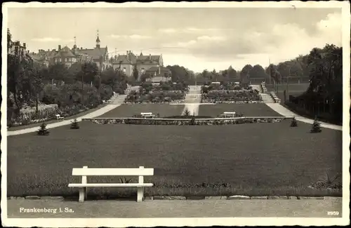 Ak Frankenberg an der Zschopau Sachsen, Partie in den Anlagen