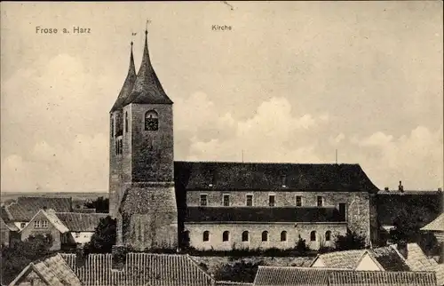 Ak Frose am Harz Sachsen Anhalt, Kirche