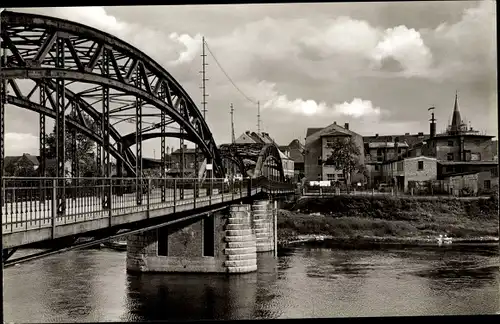 Ak Skwierzyna Schwerin Warthe Ostbrandenburg, Warthebrücke