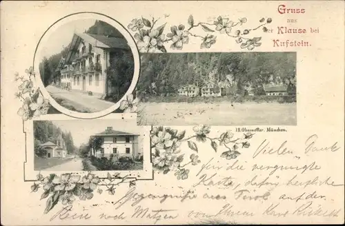Ak Kufstein in Tirol, Gasthaus Klause