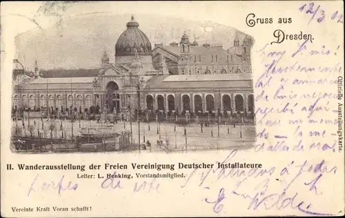 Ak Dresden, II. Wanderausstellung der Freien Vereinigung Deutscher Installateure