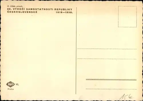 Passepartout Ak 20 let Republiky Cesko Slovenske, Vyroci Samostatnosti 1918 1938