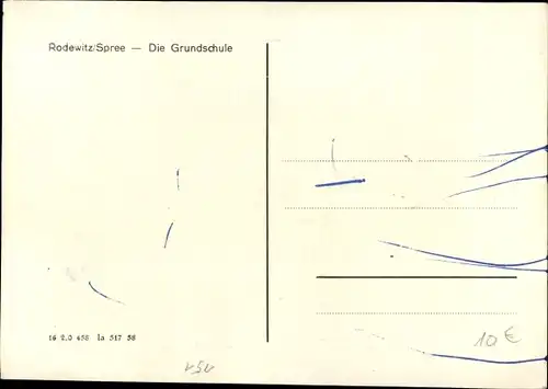 Ak Rodewitz Spree Schirgiswalde Kirschau in Sachsen, Grundschule