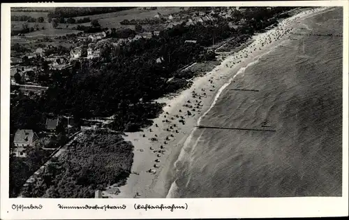 Ak Ostseebad Timmendorfer Strand, Fliegeraufnahme, Strand