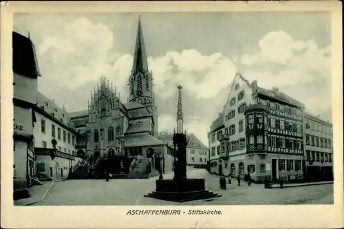 Ak Aschaffenburg in Unterfranken, Stiftskirche