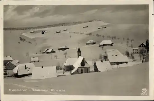 Ak Muggenbrunn Todtnau im Südschwarzwald, Winteridyll, Gasthof grüner Baum