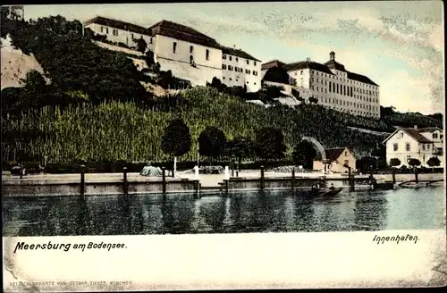 Litho Meersburg am Bodensee, Innenhafen