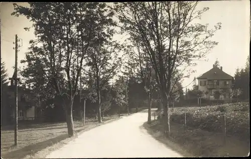 Foto Ak Bad Reiboldsgrün Auerbach Sachsen, Straßenpartie, Haus