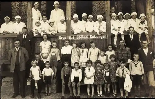 Foto Ak Bad Salzungen in Thüringen, Gruppenportrait, Solbad