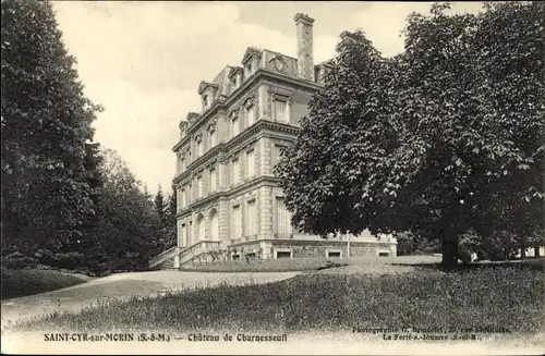 Ak Saint Cyr sur Morin Seine et Marne, Chateau de Charnesseuil