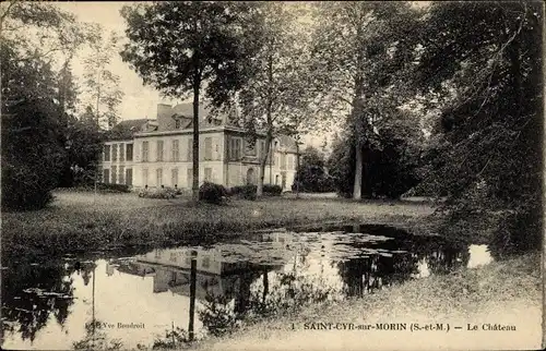 Ak Saint Cyr sur Morin Seine et Marne, Le Chateau