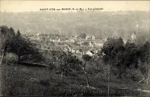 Ak Saint Cyr sur Morin Seine et Marne, Vue generale