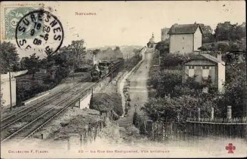 Ak Suresnes Hauts de Seine, La Rue des Radiguelles