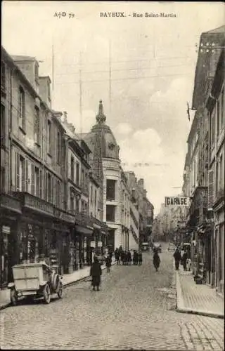 Ak Bayeux Calvados, Rue Saint Martin