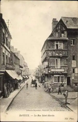 Ak Bayeux Calvados, Rue Saint Martin