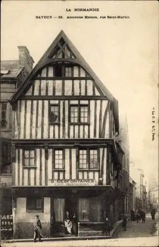 Ak Bayeux Calvados, Ancienne Maison, rue Saint Martin