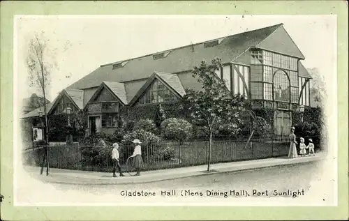 Ak Port Sunlight North West England, Gladstone Hall, Mens Dining Hall