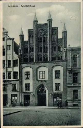 Ak Stralsund in Mecklenburg Vorpommern, Wulflamhaus
