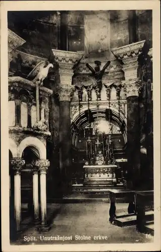 Ak Split Kroatien, Unutrasnjost Stolne crkve