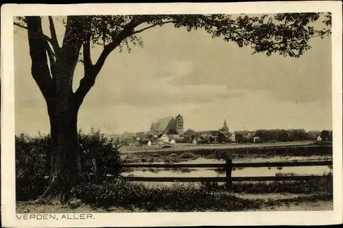 Ak Verden an der Aller, Teilansicht