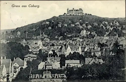 Ak Coburg in Oberfranken, Gesamtansicht