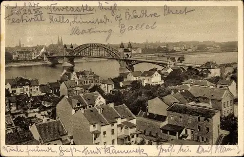 Ak Bonn am Rhein, Blick auf die Rheinbrücke