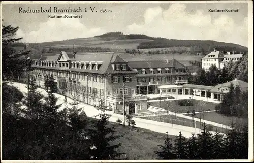 Ak Bad Brambach im Vogtland, Kurhotel, Kurhof