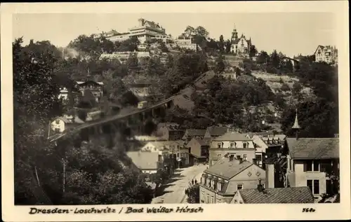 Foto Ak Dresden Weißer Hirsch, Teilansicht mit Luisenhof