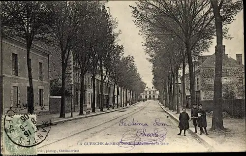 Ak La Guerche de Bretagne Ille et Vilaine, Avenue de la gare