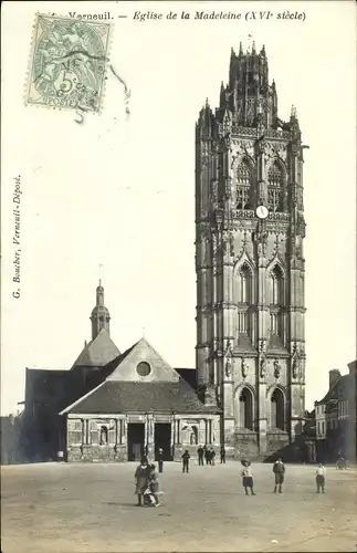 Ak Verneuil Eure, Eglise de la Madeleine
