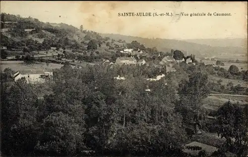 Ak Sainte Aulde Seine et Marne, Vue generale de Caumont