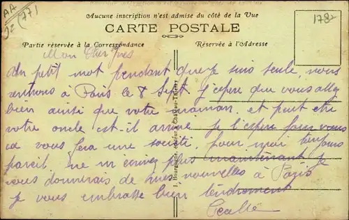 Ak Sainte Aulde Seine et Marne, Vue generale de Caumont