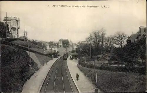 Ak Suresnes Hauts de Seine, Station de Suresnes
