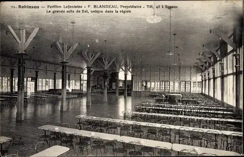 Ak Robinson Hauts de Seine, Pavillon Lafontaine, La grande salle de Bal