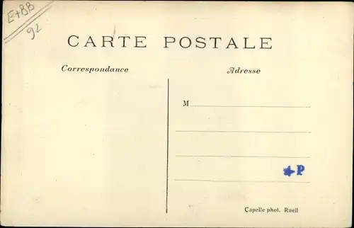 Ak Rueil Hauts-de-Seine, Inondations de Janvier 1910, Avenue du Chemin de Fer