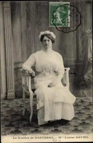 Ak Nanterre Hauts de Seine, Madame Louise Bavoil